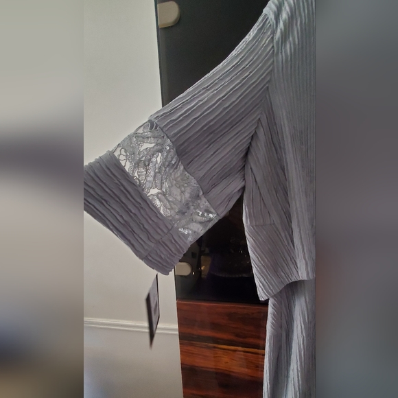 NWT Brianna Milay Beautiful 2P Dress Set; Sz 16, Artic Color;Zip Closure. $90 - Picture 9 of 15